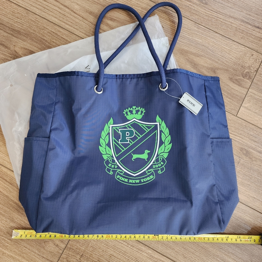 Victoria's Secret Reversible Canvas Tote Bag, NWT